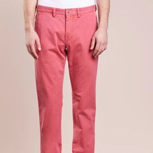 Polo Ralph Lauren Slim Fit Salmon Pink/Nantucket Red Chinos W32